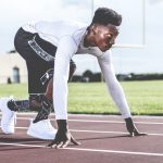 runner on a track